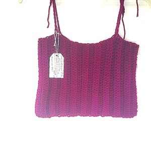 Women's crop top crochet